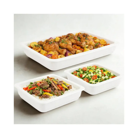Cubeta GN de porcelana blanca para buffet profesional | Gastronorm