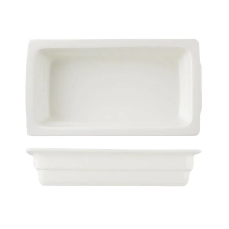 Cubeta GN de porcelana blanca para buffet profesional | Gastronorm