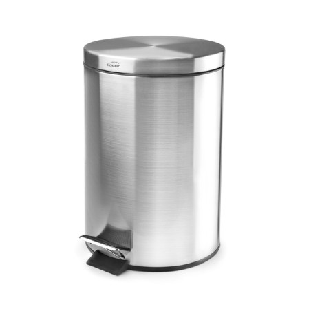 Papelera inox con pedal y cubo interior 20 L |Hostelería