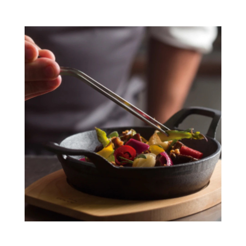 Pinza de precisión offset inox 18/10 16 cm