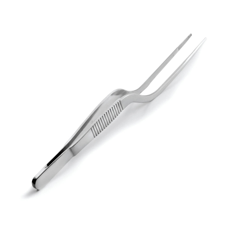 Pinza de precisión offset inox 18/10 16 cm
