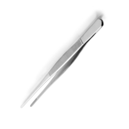 Pinza de precisión recta inox 21 cm | Emplatado profesional