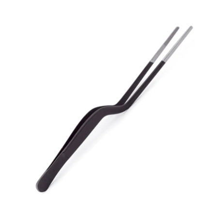 Pinza de precisión Inox Negro mate 20 cm | Emplatado profesinal