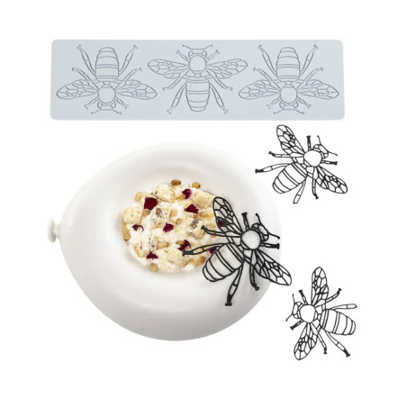 Molde de silicona abeja para tuiles | Cocina creativa