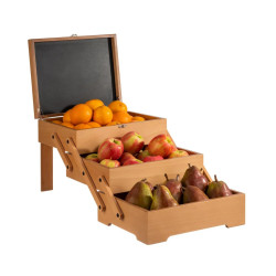 Caja Buffet Madera con Compartimentos Plegables