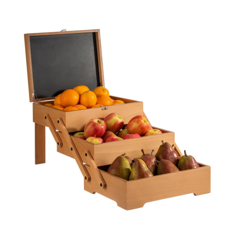 Caja Buffet Madera con Compartimentos Plegables