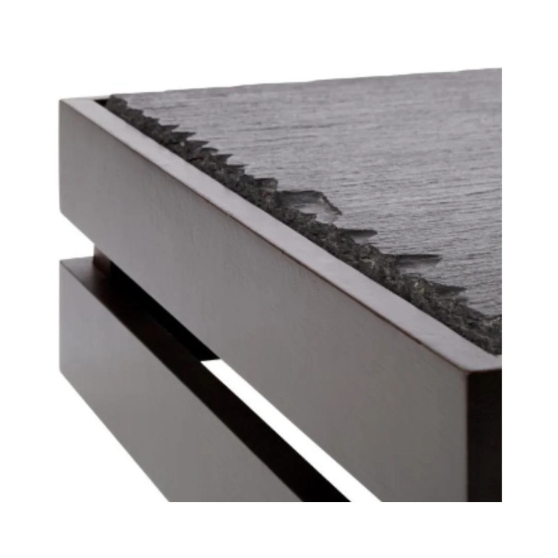 Caja Buffet GN 1/4 en Madera Negra para Hotel y Catering