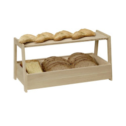 Bandeja Buffet 2 Niveles Roble VALO | Expositor Madera Profesional