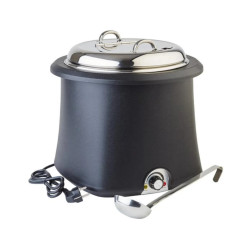 Olla de Sopa Eléctrica 10L Baño María 550W Profesional | Buffet