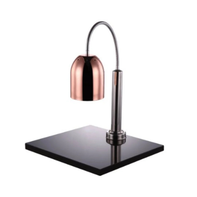Lámpara de Calor 250W con Base de Mármol Acabado Cobre | Buffet
