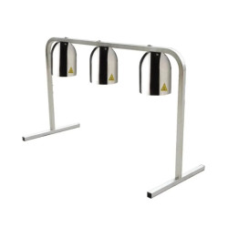 Lámpara Mantenedora de Calor Triple con Base | Inox GN 1/1