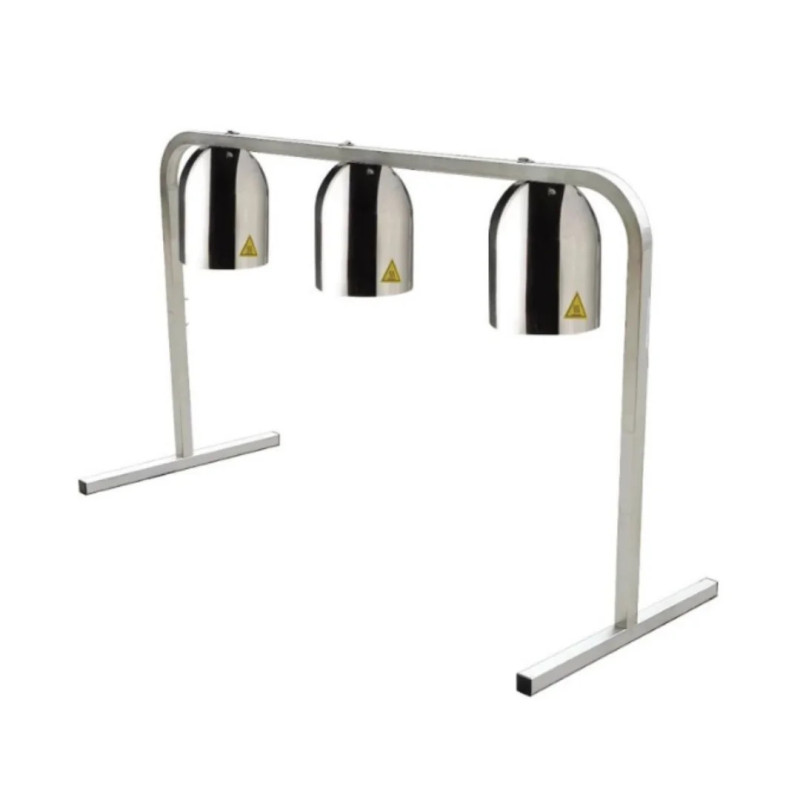 Lámpara Mantenedora de Calor Triple con Base | Inox GN 1/1