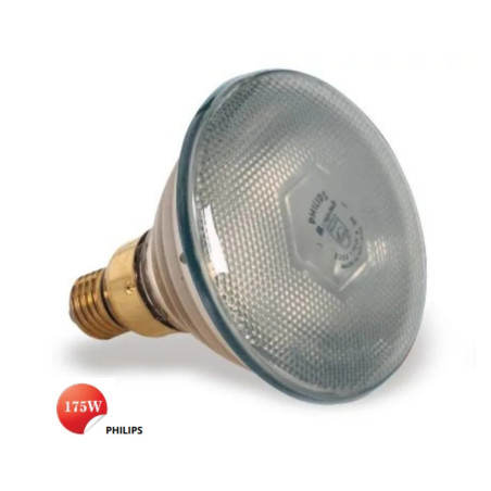 Bombilla Blanca 175W para Lámparas de Calor Profesionales