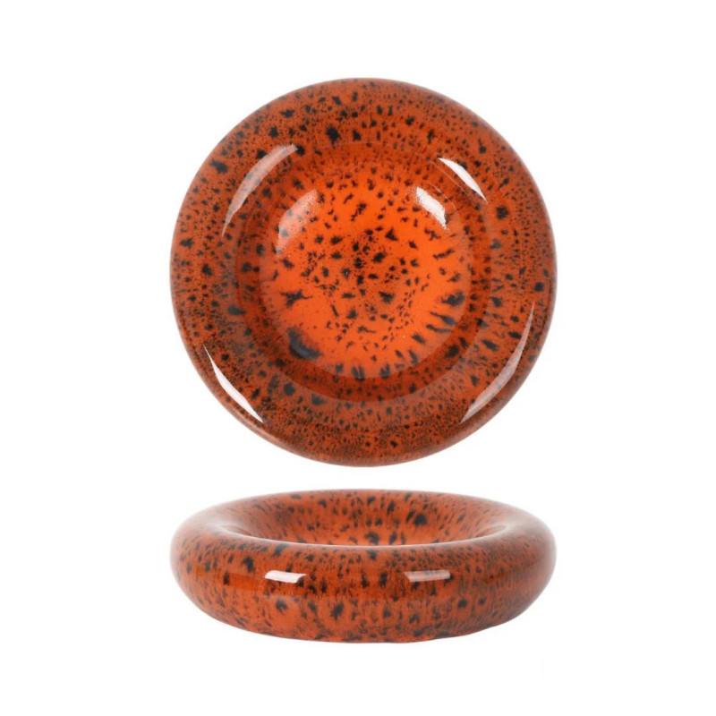 Plato degustación Cleopatra naranja |  20 cm | Porcelana |  Hostelería