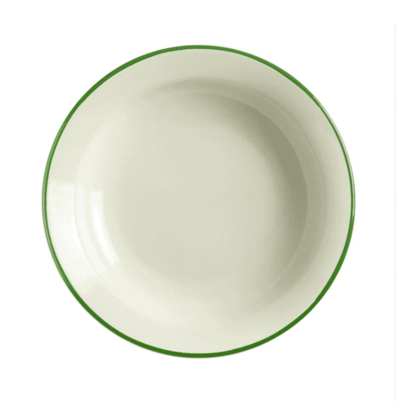 Plato Hondo Vintage Musgo | Vajilla Profesional para Hostelería