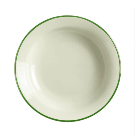 Plato Hondo Vintage Musgo | Vajilla Profesional para Hostelería