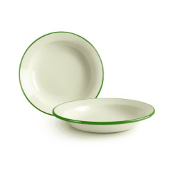 Plato Hondo Vintage Musgo | Vajilla Profesional para Hostelería