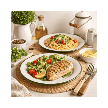 Plato Llano Vintage Musgo | Vajilla Profesional Hostelería