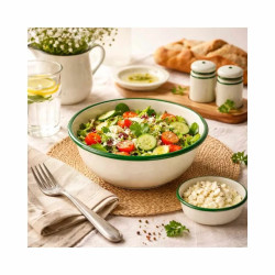 Bol Vintage Musgo | Bol Acero Esmaltado Hostelería