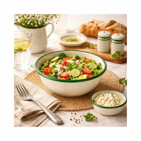 Bol Vintage Musgo | Bol Acero Esmaltado Hostelería