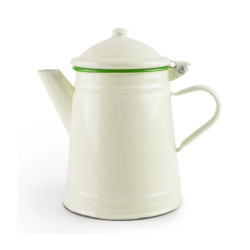 Cafetera Cónica Vintage Musgo 1 L | Acero Esmaltado Hostelería
