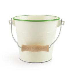 Cubo Vintage Musgo 1,5 L | Acero Esmaltado Hostelería