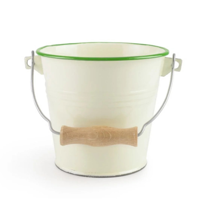 Cubo Vintage Musgo 1,5 L | Acero Esmaltado Hostelería