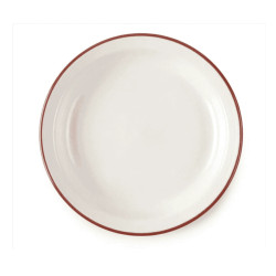 Plato Hondo Vintage Bordeaux | Acero Esmaltado | 6 uds