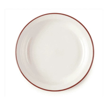 Plato Hondo Vintage Bordeaux | Acero Esmaltado | 6 uds