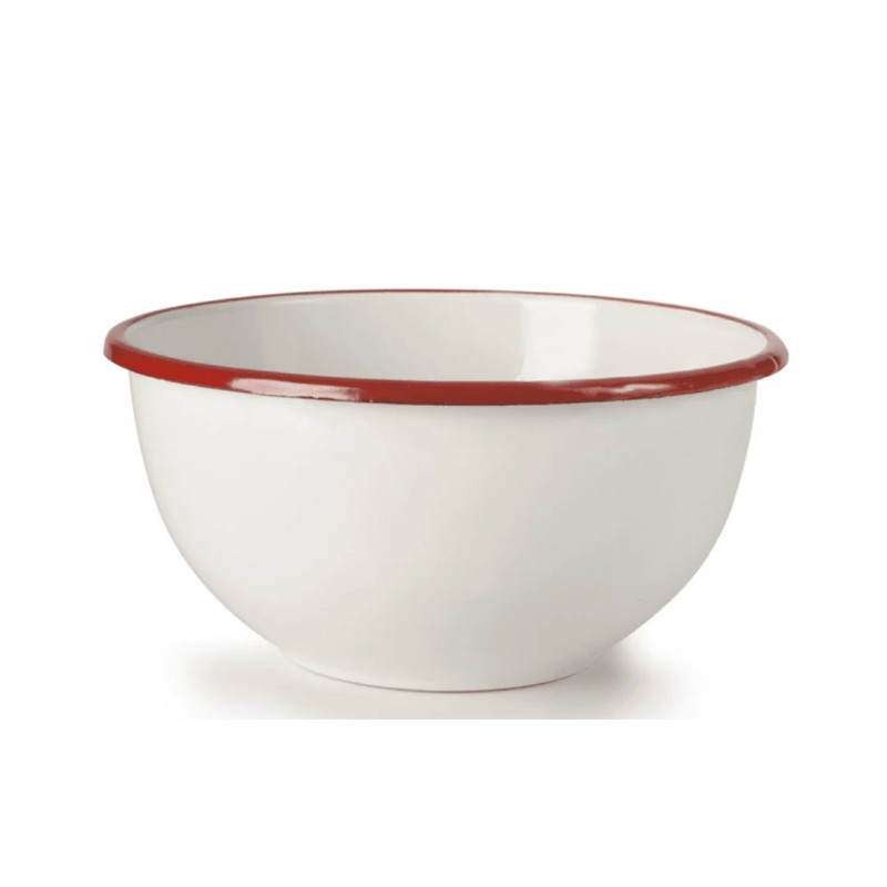 Bol Vintage Bordeaux acero esmaltado pack 12 hostelería