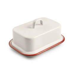 Mantequillera Vintage Bordeaux | Acero Esmaltado | 6 uds