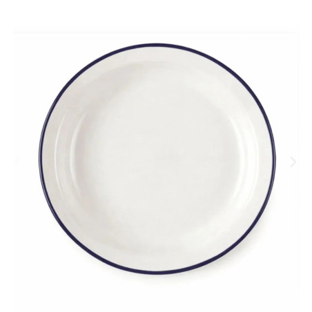 Plato hondo Vintage Blue esmaltado | Hostelería | Pack 6