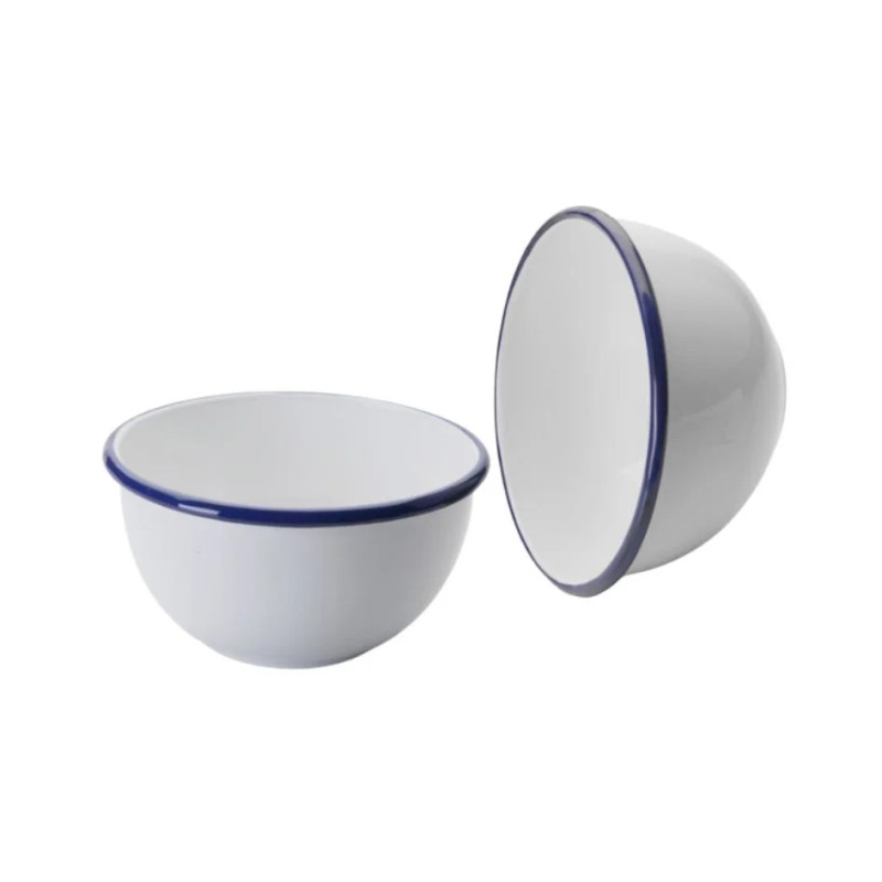 Bol Vintage Blue esmaltado hostelería pack 12