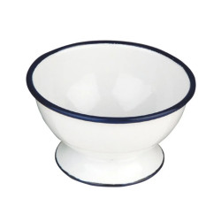 Bol con pie Vintage Blue esmaltado | Hostelería  | Pack 12
