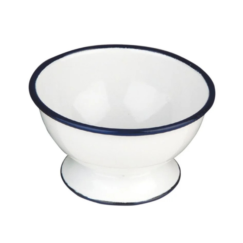 Bol con pie Vintage Blue esmaltado | Hostelería  | Pack 12