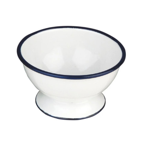 Bol con pie Vintage Blue esmaltado | Hostelería  | Pack 12