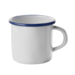Taza - Pote Mug Vintage Blue esmaltada | Hostelería | Pack 12