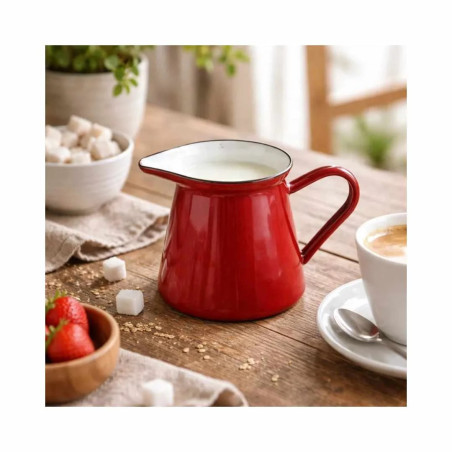 Lechera Vintage Red esmaltada 0,5L | Hostelería |