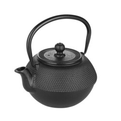 Tetera hierro fundido negra con filtro | Hostelería