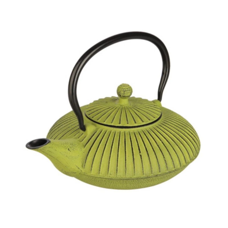 Tetera hierro fundido verde 0,78L con filtro | Hostelería