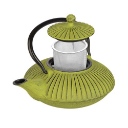 Tetera hierro fundido verde 0,78L con filtro | Hostelería