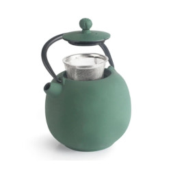 Tetera hierro fundido Dharan 0,6L verde con filtro
