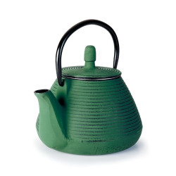 Tetera de hierro fundido Green 0,8L con filtro inox verde