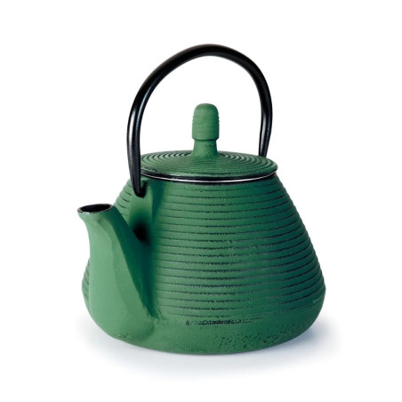 Tetera de hierro fundido Green 0,8L con filtro inox verde