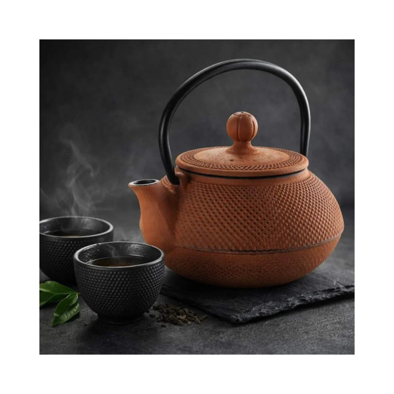 Tetera hierro fundido Bamboo 0,6L con filtro inox