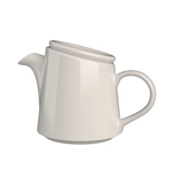Tetera porcelana blanca Bevel 40cl | Hosteleria | 4 uds