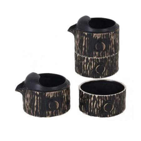 Set tetera y tazas stoneware Teide | 4 juegos | Profesional