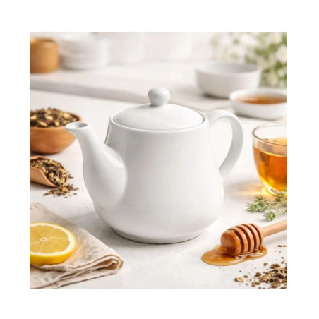 Tetera porcelana blanca 20cl y 50cl | Hostelería | 24 uds