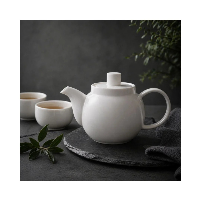 Tetera porcelana blanca Glubel 45cl