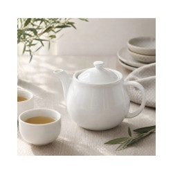 Tetera porcelana blanca 50cl Nahia hostelería